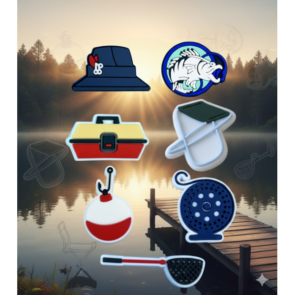 Джибітси рибалка та відпочинок рибальські снасті риба 7 шт аксесуари крокс прикраса