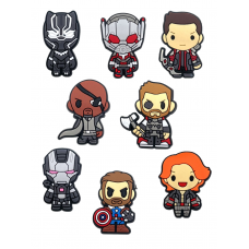 Джибітси Марвел Marvel 8 шт аксесуари крокс прикраса