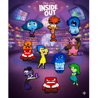 Джибітси Думками навиворіт Inside Out інсайд Головоломка 10 шт аксесуари крокс прикраса