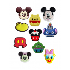Джибітси Дісней Disney Jibbitz 10 шт аксесуари крокс прикраса
