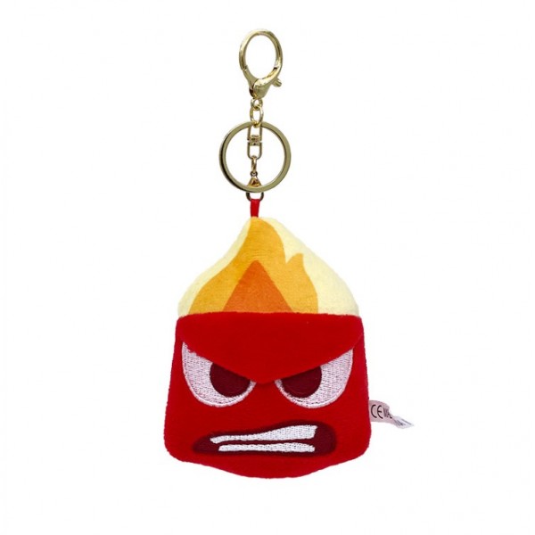 Брелок Мыслями наизнанку плюшевый Inside Out Anger Гнев инсайд фигурка игрушка для ключей, рюкзака, сумки 10см