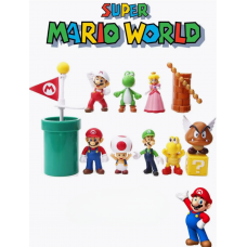 Супер Маріо Super Mario набір братів Маріо 12 фігурок Луїджі Йоші Жаба Купа Гумба дитячі ігрові фігурки 2-7 см