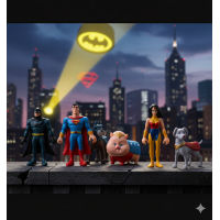 Набір фігурок Ліга супервихованців Super Hero та Super Pet дитячий набір іграшок 5,5-9 см 6 шт