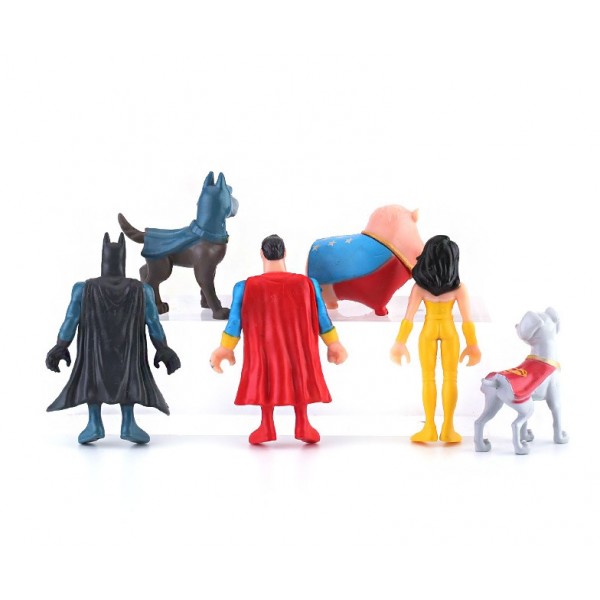 Набор фигурок Лига суперпитомцев Super Hero и Super Pet детский набор игрушек 5,5-9 см 6 шт