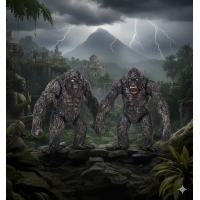 Кінг Конг King Kong Godzilla vs Kong, кінг конг іграшка, іграшка кінг конг, фігурки 9 см 2шт