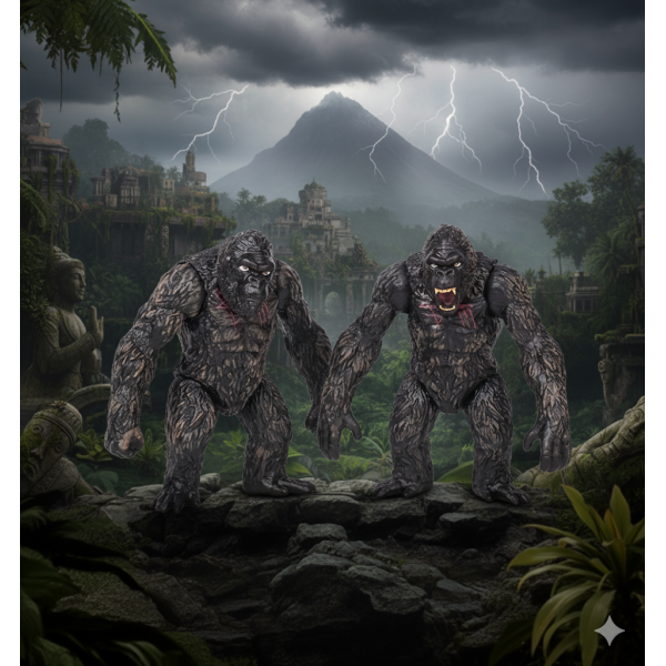 Кинг Конг King Kong Godzilla vs Kong, кинг конг игрушка, игрушка кинг конг, фигурки 9 см 2шт