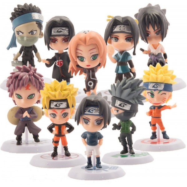 Фігурки Наруто Naruto набір аніме іграшки 10 шт 6 см