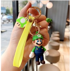 Супер Маріо Луїджі Super Mario Luigi Зелений капелюх брелок на рюкзак, ключі