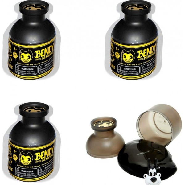 Бенді та Чорнильна Машина Bendy and the Ink Machine Слайм із сюрприз фігуркою Чорнильний слайм із загадковою фігуркою