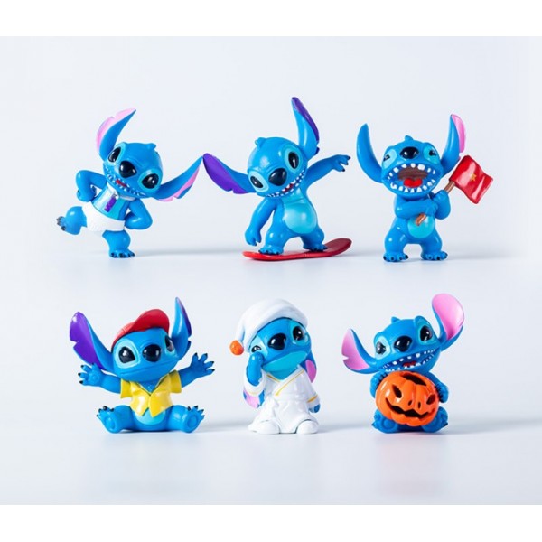 Набір фігурок Ліло та Стіч Lilo and Stitch міні фігурки дитячий ігровий набір 6 шт. 5-7,5 см