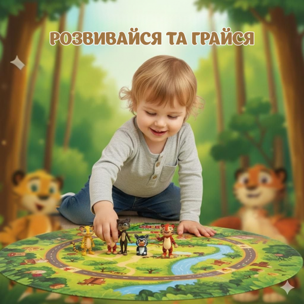 Набір фігурок Лео та Тіг Leo &amp; Tig Лісові пригоди маленьких друзів 5 шт 8 см