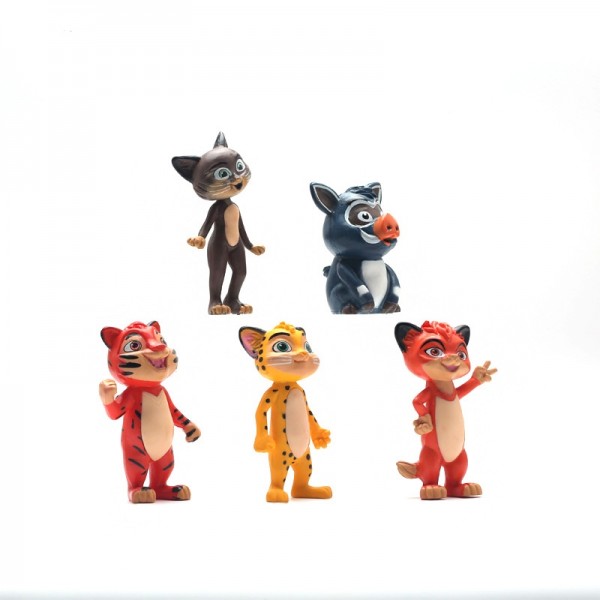 Набір фігурок Лео та Тіг Leo &amp; Tig Лісові пригоди маленьких друзів 5 шт 8 см