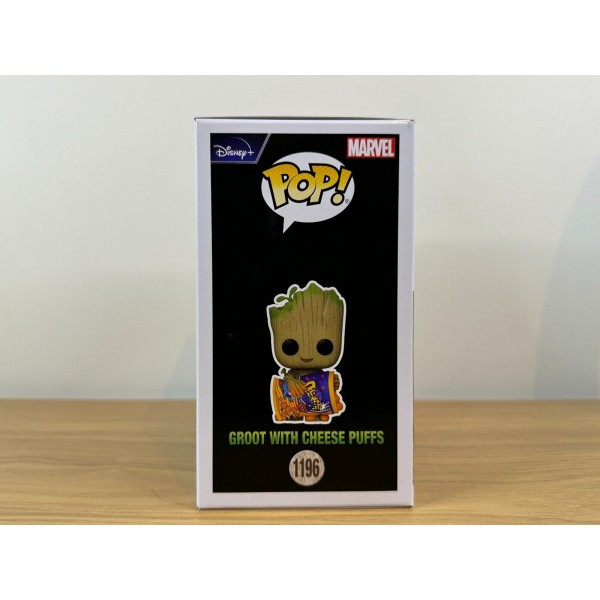 Фігурка Funko Pop Грут I am Groot Я Грут, Грут з сирними слойками Groot with Cheese Puffs Фанко поп 10 см №1196