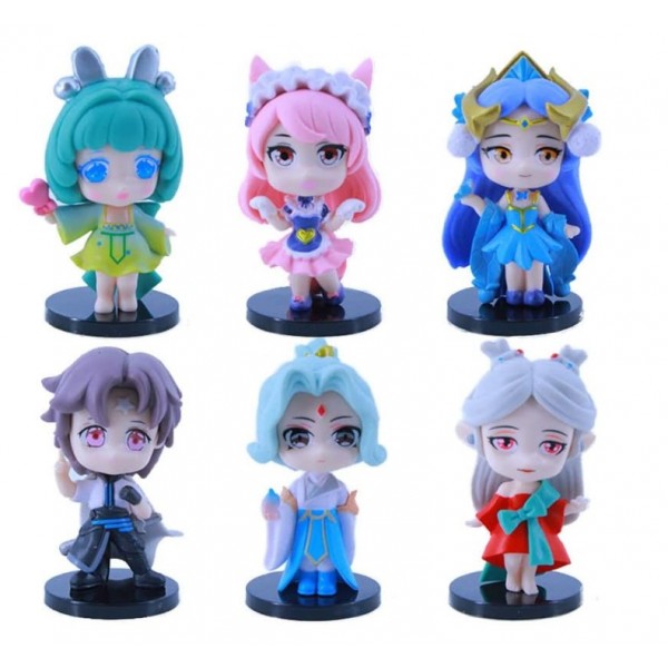 Фігурки Честь королів Honor of Kings дитячі фігурки іграшки 6 шт 9 см