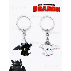 Брелок Беззубик і Фурія 2 шт: Як приручити дракона, How To Train Your Dragon, дракони.