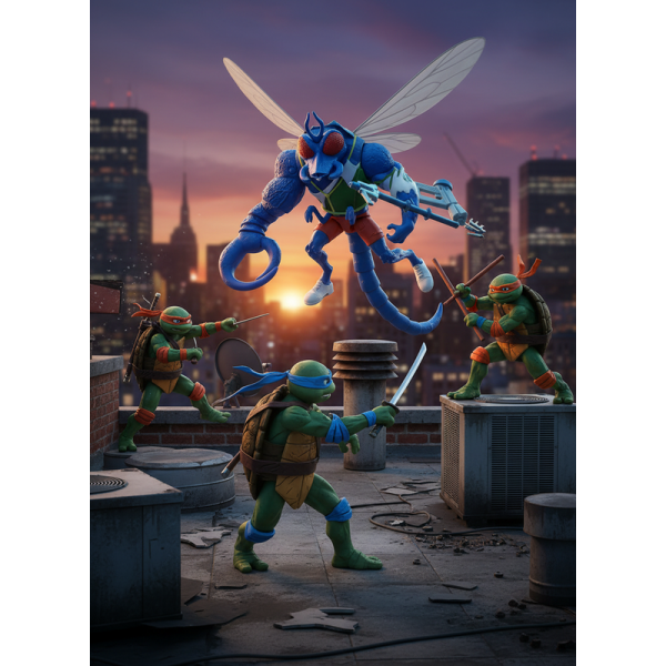 Фигурка Черепашки Ниндзя Суперфлай Superfly TMNT Ninja Turtles игрушка 11 см