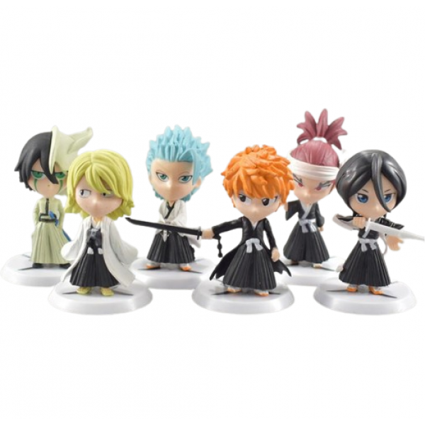 Набір фігурок Бліч Bleach Ichigo Ulquiorra фігурки героїв аніме 6 шт./компл. 6-8 см