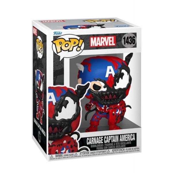 Фігурка Funko Pop Фанко Поп Марвел Карнаж Капітан Америка Marvel Carnage Captain America 10 см №1436