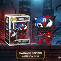 Фигурка Funko Pop Фанко Поп Марвел Карнаж Капитан Америка Marvel Carnage Captain America 10 см №1436