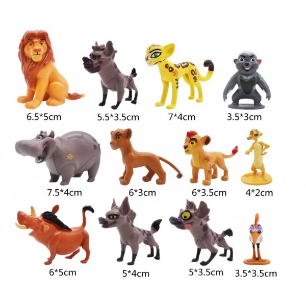 Набір фігурок Король Лев The Lion King дитячі дитячі фігурки 12 шт 4-7см