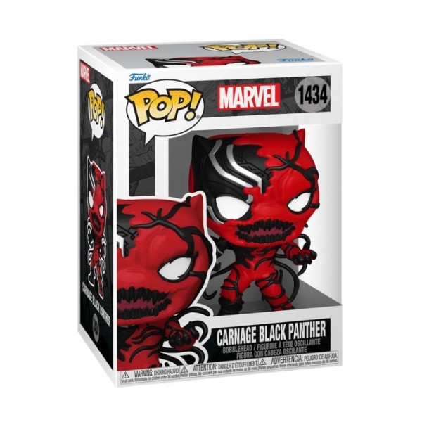Фігурка Фанко Поп Марвел Карнаж Чорна Пантера Funko Pop Carnage Black Panther Marvel 10 см #1434
