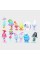 Набір фігурок Тролі Trolls Смурфики Smurfs дитячі іграшки 3-6 см 12 шт