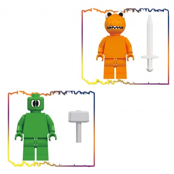 Набір фігурок Райдужні друзі Roblox Rainbow Friends 6 шт/компл. ігрові будівельні блоки