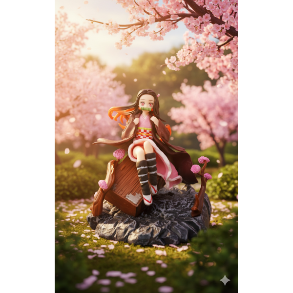 Фигурка Незуко Камадо Клинок рассекающий демонов, Demon Slayer Nezuko 17 см