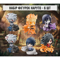 Фігурки Наруто Naruto Узумакі, Саске Учіха, Пугало Хатаке, Орочімару, Спотс Учіха, Хаширама Сенджу міні фігурки 6 шт 5 см