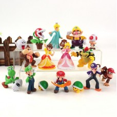 Супер Маріо Super Mario Супер Маріо кид брати Маріо набір фігурок ігрові фігурки 18 шт