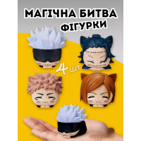 Набор фигурок Магическая Битва Jujutsu Kaisen аниме манга игрушки детские 4 шт 4 см