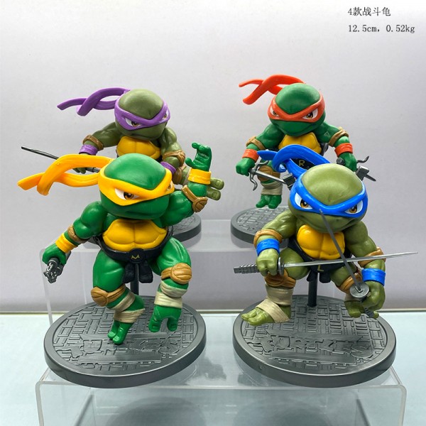 Набор фигурок Черепашки Ниндзя Ninja Turtles TMNT игрушки 4 шт Леонардо - Донатело - Микиланжело - Рафаель 12,5 см