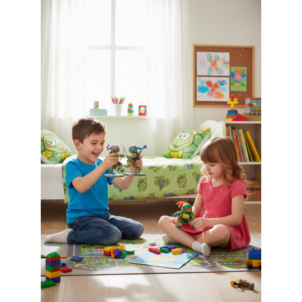 Набор фигурок Черепашки Ниндзя Ninja Turtles TMNT игрушки 4 шт Леонардо - Донатело - Микиланжело - Рафаель 12,5 см