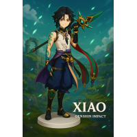 Фигурка Геншин Импакт Воин Сяо Genshin Impact Xiao игрушка аниме 20см