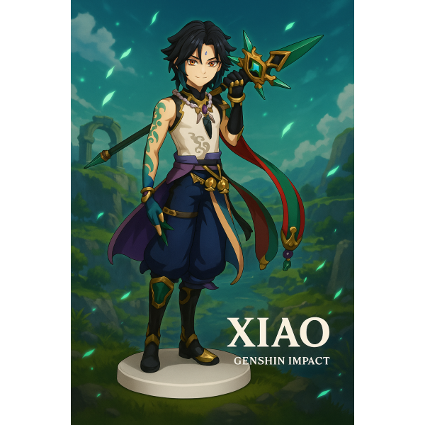 Фигурка Геншин Импакт Воин Сяо Genshin Impact Xiao игрушка аниме 20см