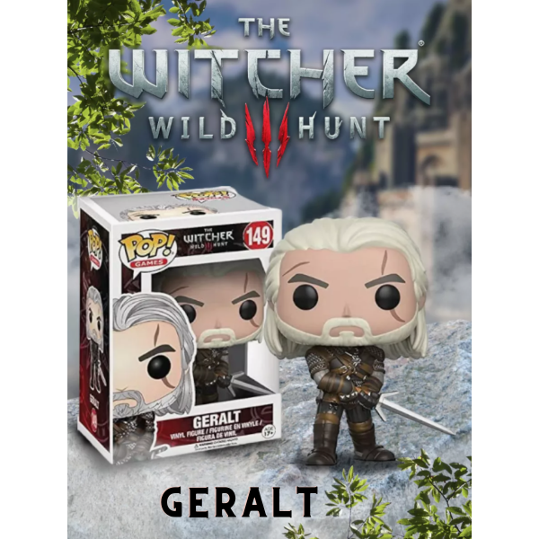 Відьмак фігурка Геральт Geralt Фанко Funko Pop 149 ігрова вінілова фігурка 10см