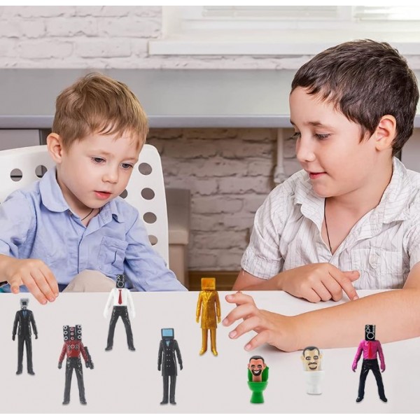 Набір фігурок Скібіді Туалет Skibidi Toilets дитячі іграшки фігурки 8 шт 6-11 см