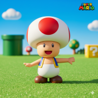 Фігурка Супер маріо Super Mario людина гриб mushroom man Тоад Toad іграшка 25 см