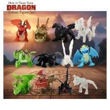Набір фігурок Як приручити дракона фігурки How to Train Your Dragon іграшки дитячі 12 шт 3-4 см