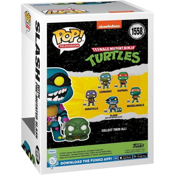 Фігурка Черепашки ніндзя Слеш Slash with Pre-Mutated Slash Funko Pop Фанко Поп ninja turtles TMNT 10 см №1558