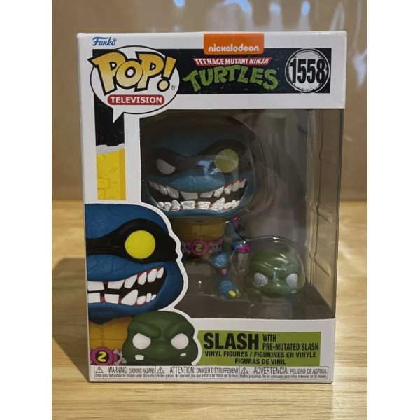 Фігурка Черепашки ніндзя Слеш Slash with Pre-Mutated Slash Funko Pop Фанко Поп ninja turtles TMNT 10 см №1558