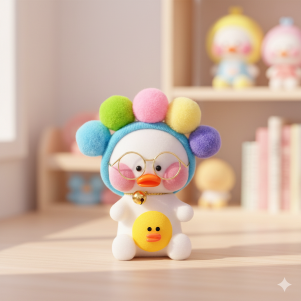 Іграшка брелок Лалафанфан Lalafanfan міні каченя підвіска для ключів 10 см