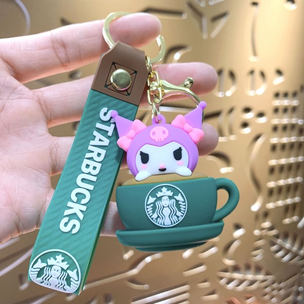 Брелок Куромі Kuromi Starbucks Старбакс фігурка іграшка для ключів, рюкзака, сумки 5.5 см