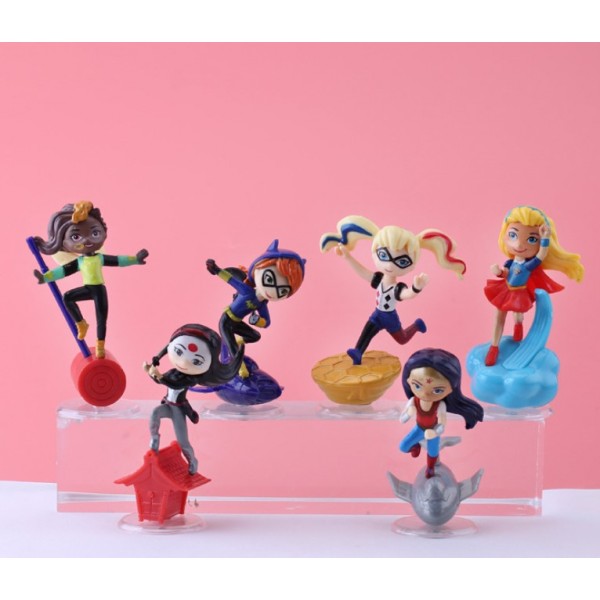 Набір фігурок Дівчата супергерої DC Super Hero Girls міні фігурки 6шт/набір 9 см