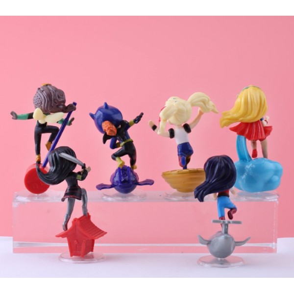 Набір фігурок Дівчата супергерої DC Super Hero Girls міні фігурки 6шт/набір 9 см