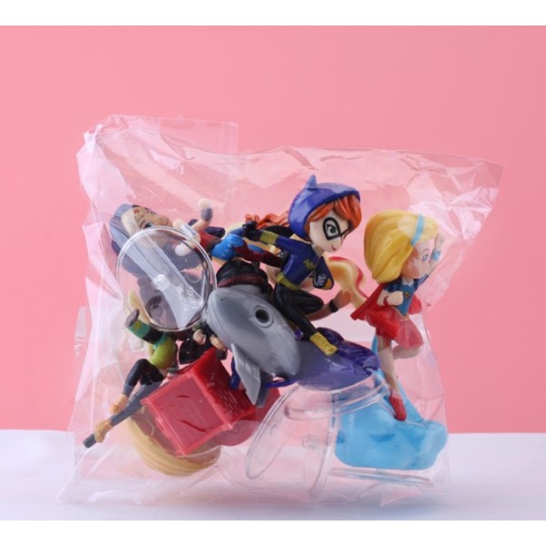 Набір фігурок Дівчата супергерої DC Super Hero Girls міні фігурки 6шт/набір 9 см