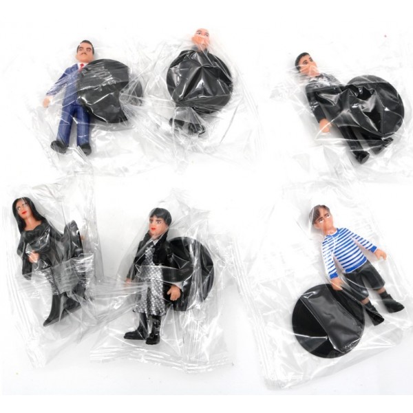 Набір фігурок Сімейка Аддамс Уенздей The Addams Family Wednesday Addams дитячі іграшки 6 шт 9-10см