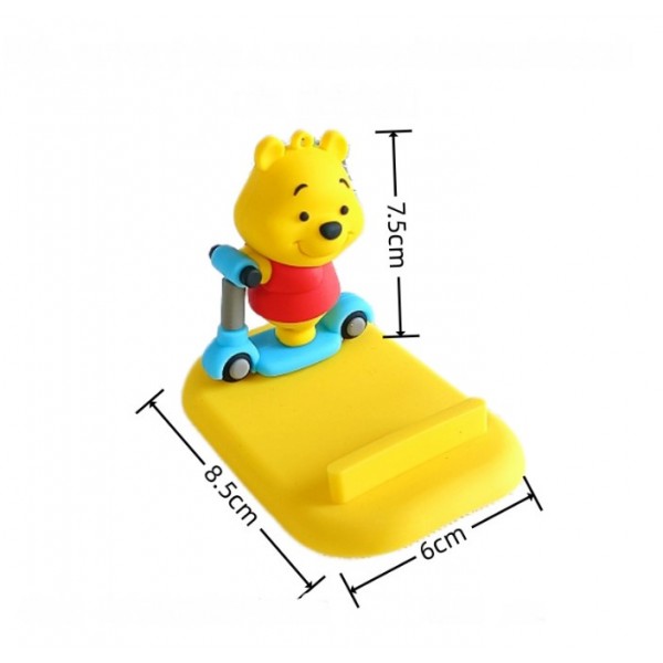 Подставка для телефона Винни Пух на самокате настольная подставка держатель для мобильного телефона