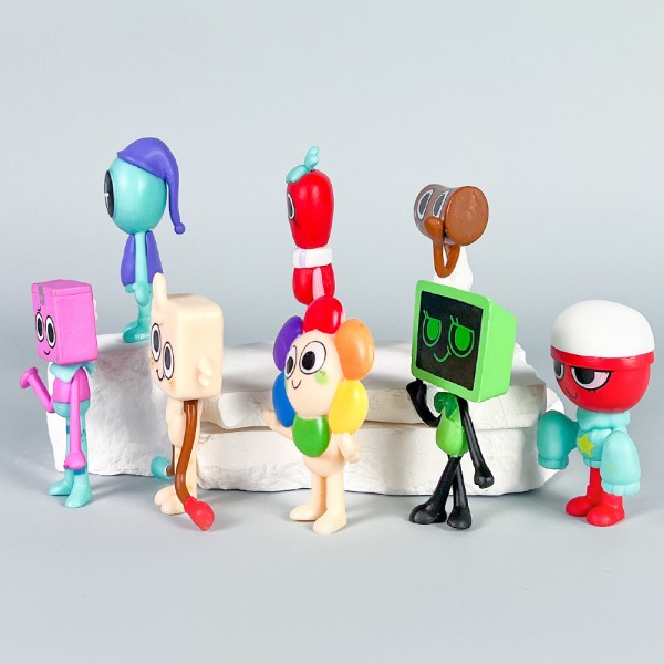 Фигурки В Мире Дэнди (Денди) Roblox Dandy's World игрушки набор 8 шт 6.7-8.3 см
