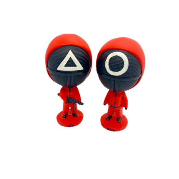 Фігурка Гра в кальмара Squid game на підставці трикутник, коло 17см 1 шт